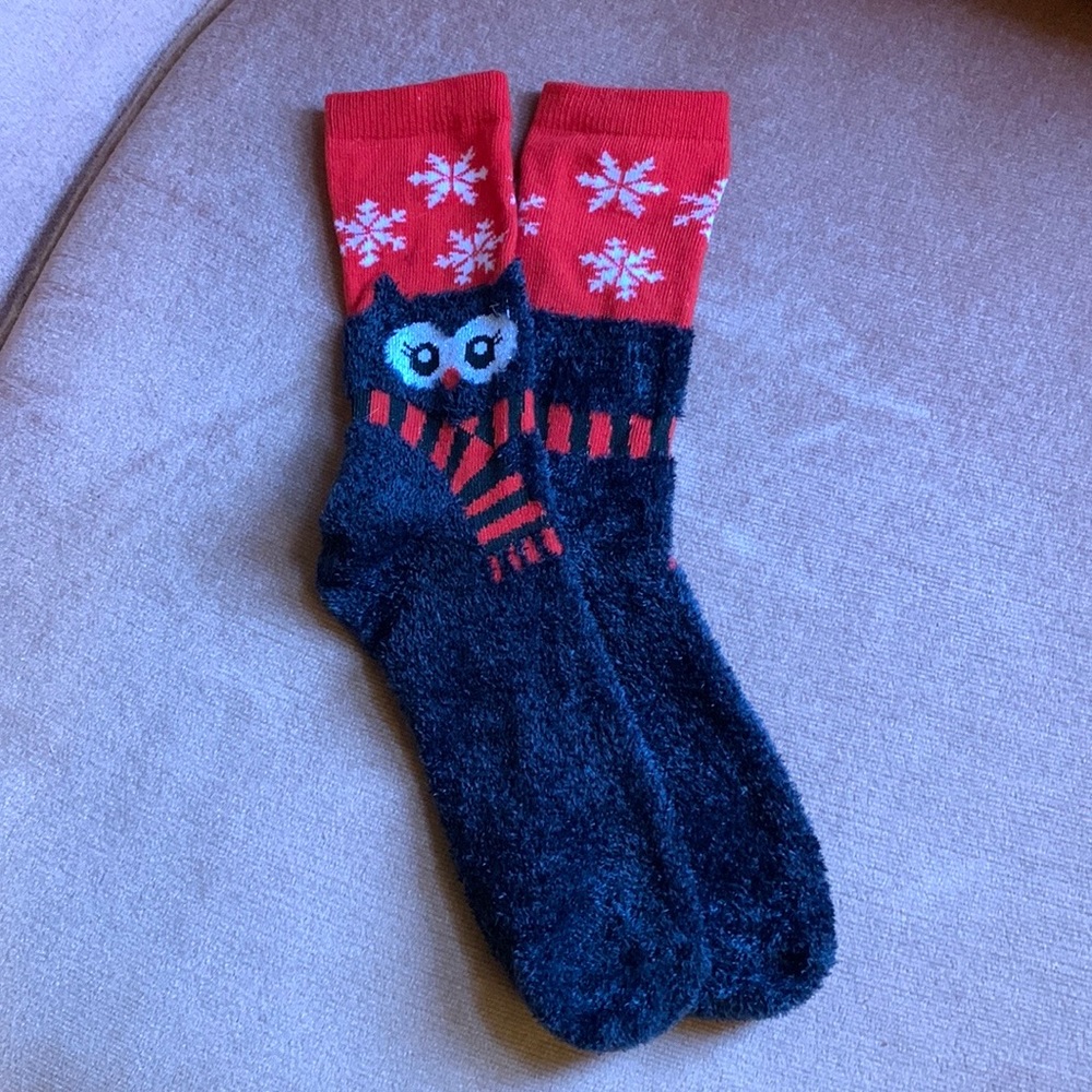 🎄🎁 winter/ Holiday owl socks❄️🔸